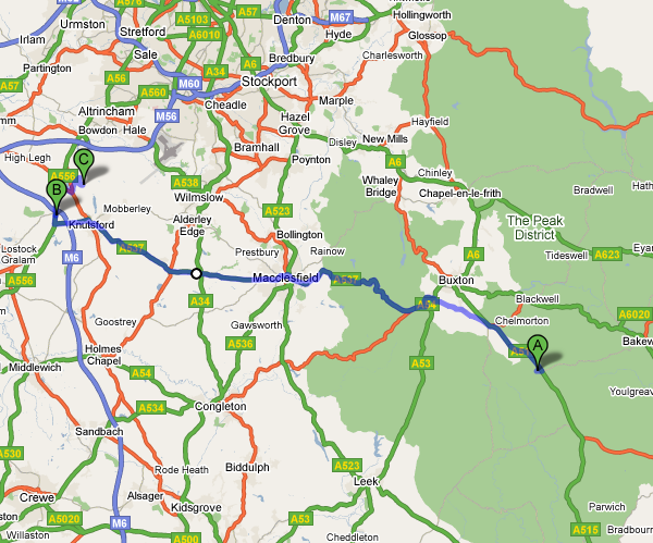 sunday route map
